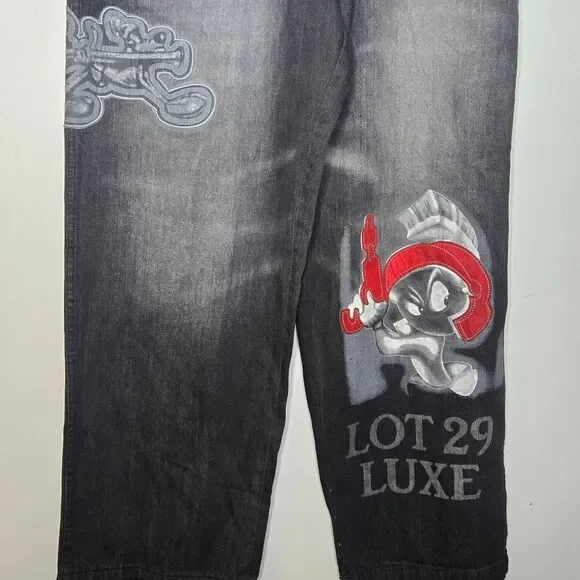 Lot 29 Luxe Marvin the Martian Jeans Size 36 x 31 Looney Tunes Vintage - Picture 2 of 8